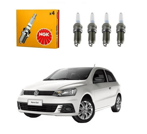 Jogo de Velas De Ignição Vw Gol Cross Fox Virtus Msi KER7A-8DEG NGK