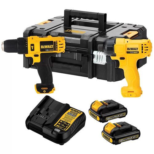Combo Parafusadeira + Chave Impacto 12v DCK202C2T-BR Dewalt