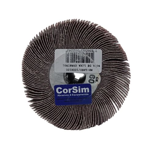 Roda Corsi-rol de Lixa d. 100x100mm G.60 Unidade