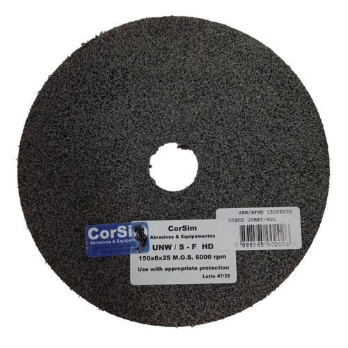 Disco Corsi-rol Aglomerado d. 150x6x25mm SF Unidade
