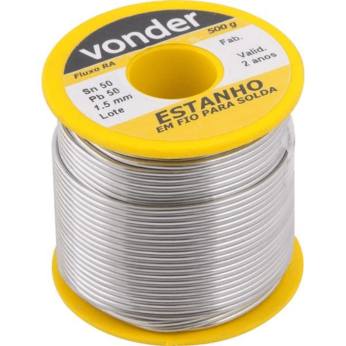 Estanho em Fio Para Solda 1,5mm Tipo 50x50 500g