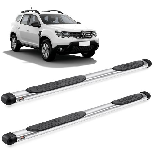 Estribo Lateral Duster 2011 a 2023 Oblongo Cromado Keko K1