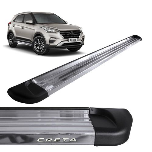 Estribo Lateral Creta 2017 a 2019 Aluminio Polido Track