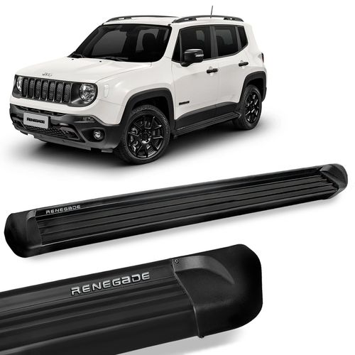 Estribo Lateral Jeep Renegade 2015 a 2023 Alumínio Preto