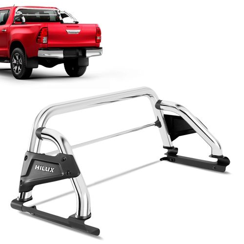 Santo Antônio Hilux CD 2016 a 2023 Cromado Com Barra Bepo B4