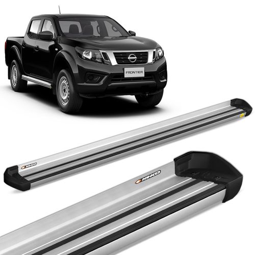 Estribo Lateral Frontier 2017 a 2023 Aluminio Prata Keko K1