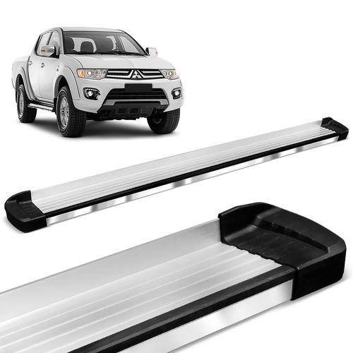 Estribo Lateral L200 Triton 2008 a 2018 Aluminio Bepo