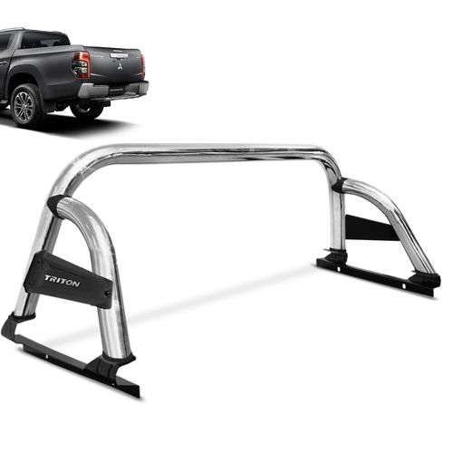 Santo Antonio L200 Triton Sport 2017 a 2023 Cromado ST Sem Barra