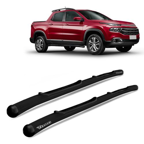 Estribo Lateral Fiat Toro 2016 a 2024 Aço Carbono Preto
