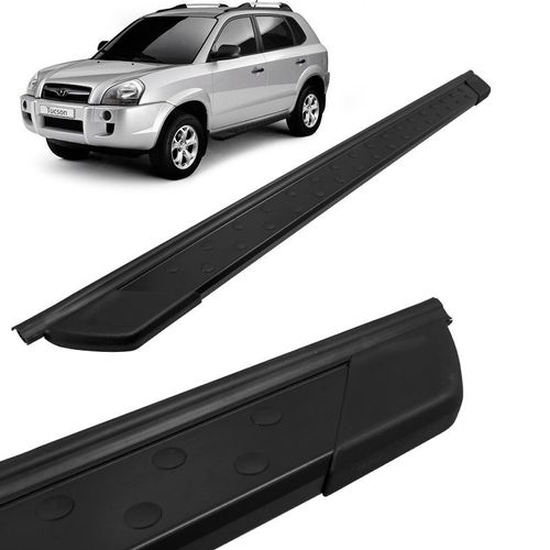 Estribo Lateral Hyundai Tucson 2005 a 2017 Aluminio Preto Bepo