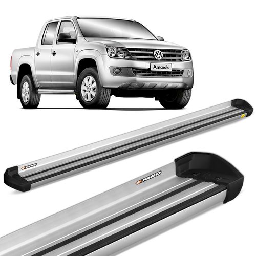 Estribo Lateral Amarok 2010 a 2023 Aluminio Prata Keko K1