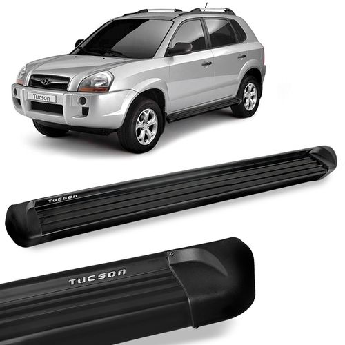 Estribo Lateral Tucson 2005 a 2016 Alumínio Preto