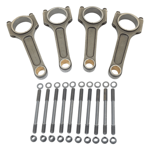 BIELA FORJADA SUPER A-BEAM BASIC 144MM 1100CV PARA VW AP (PARAFUSOS 7/16) – JOGO – PRISIONEIROS DE CABEÇOTE