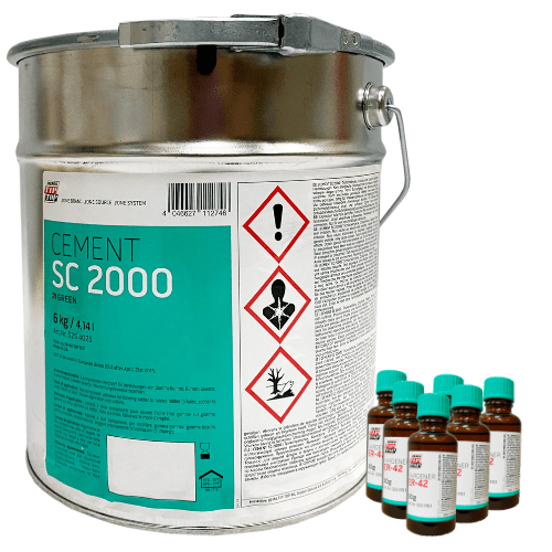 KIT ADESIVO SC 2000 VERDE 6kg + CATALISADOR ER42 180g | REMA TIP TOP