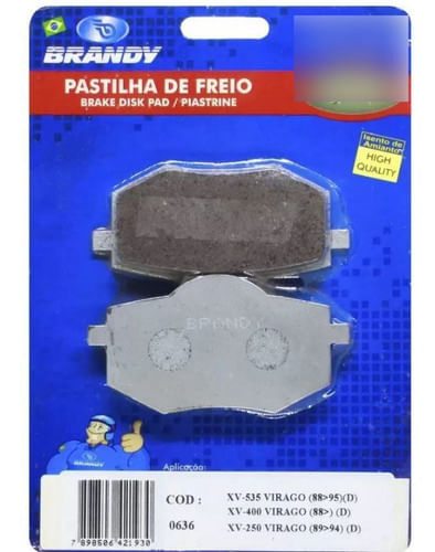 Pastilha Dianteira Brandytitan150 14/15 Titan160 16/17 Cbs