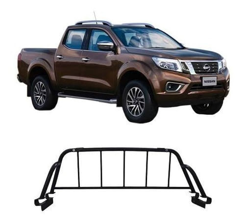 Grade Vigia Preto Frontier Sel 2018 Com Suporte Para Capota