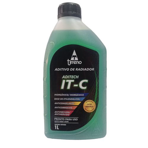 Aditivo para Radiador Tirreno Pronto para Uso IT-C Verde 1L