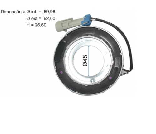 Magnético Compressor Delphi Linha GM