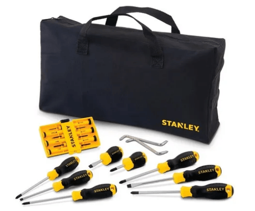 Jogo De Chave Fenda E Phillips 17 Peças Com Bolsa Stanley