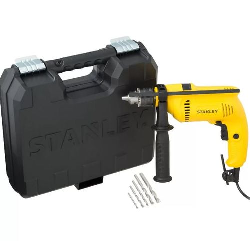 Furadeira de Impacto 1/2" 600w VVR COM 5 Brocas e Maleta SDDH600KA-B2 220v Stanley