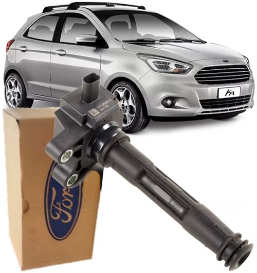Bobina de Ignição Ford Ka 1.0 3Cc Flex de 2015 À 2021 - E3bg-12a366-ca