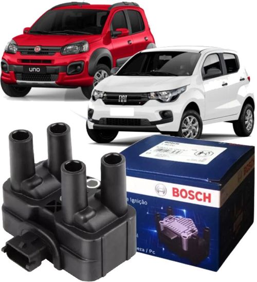Bobina de Ignicao Uno Palio Mobi 1.0 Evo Flex de 2010 À 2022 - F000zs0235