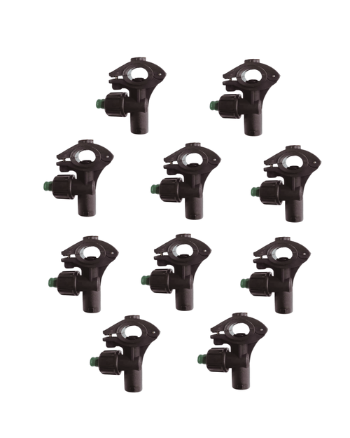 Kit Com 10 Porta Bico Unijet Para Cano de 19mm e 25mm com Furo de Saída 10mm Modelo Jacto e Montana