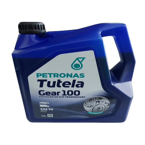 Òleo Motor e Transmissão 90 Modelo Tutela Gear 100 EP SAE 90 Galão de 4 Litros Petronas