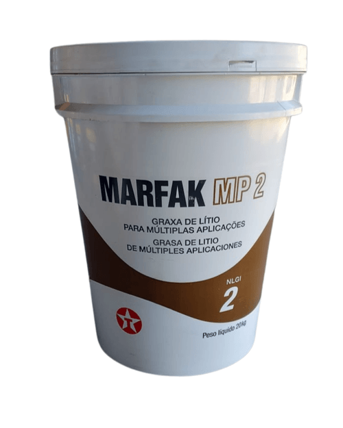 Balde de 20KG Graxa de Lítio MP2 Modelo MARFAK TEXACO Para Rolamentos Alta Rotação
