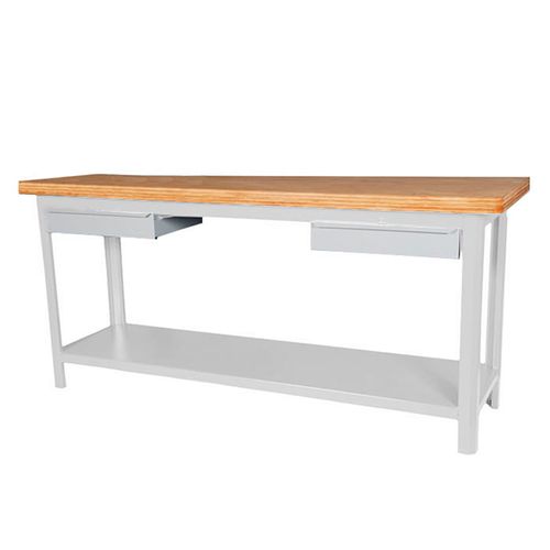 Bancada De Uso Geral Com 02 Gavetas 2,00 X 0,60 X 0,92 Cinza - 202Cd-Cz - Fercar