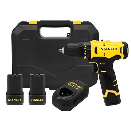 Furadeira Parafusadeira Com Impacto Bateria 12V 3/8 2 Baterias - SCH10D2K-BR - STANLEY