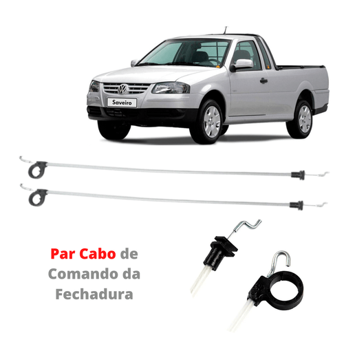 Cabo Acionamento Fechadura Pta Diant Esq Gol Parati Saveiro