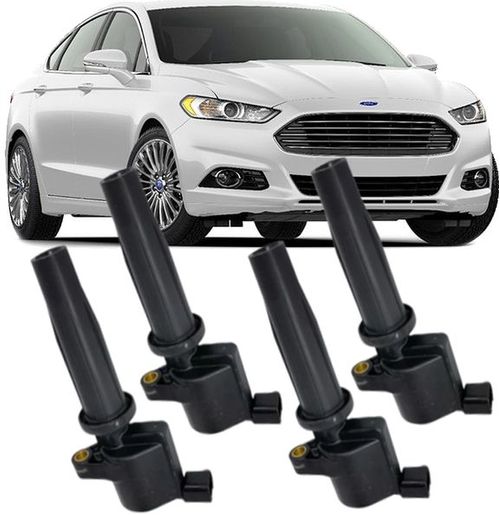 Kit 4 Bobina de Ignicao Fusion 2.5 16V Flex Duratec de 2013 À 2020 - Original Ford
