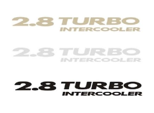 EMBLEMA '2.8 TURBO INTERCOOLER' S10 BLAZER 03/... CROMADO