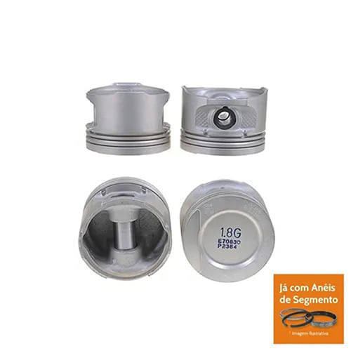 PISTAO COM ANEL - VW GOL | PARATI | SAVEIRO 1.8L 8V AP MI GAS 1995 A 1997