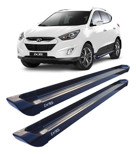 Estribo Lateral Ix35 2005 A 2019 Alumínio Preto