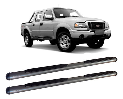 Estribo Oval Ranger 2008 A 2012 Cabine Dupla Grafite