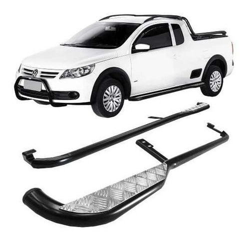 Estribo Saveiro 2010 A 2017 C/chapa De Alumínio