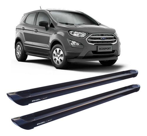 Estribo Lateral Ecosport 13 A 2020 Plataforma Preto