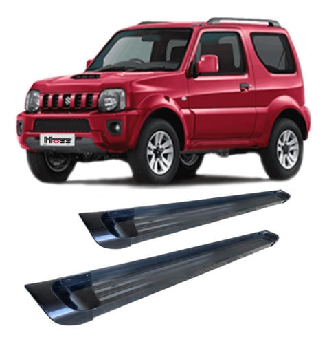 Estribo Lateral Suzuki Jimny Plataforma De Alumínio Preto