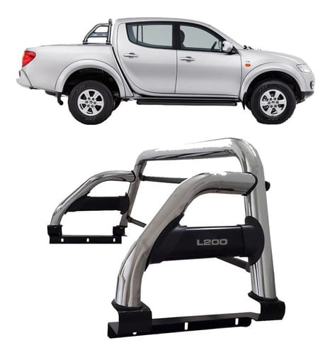 Santo Antonio H2 L-200 Triton 2007 A 2016 Cromado