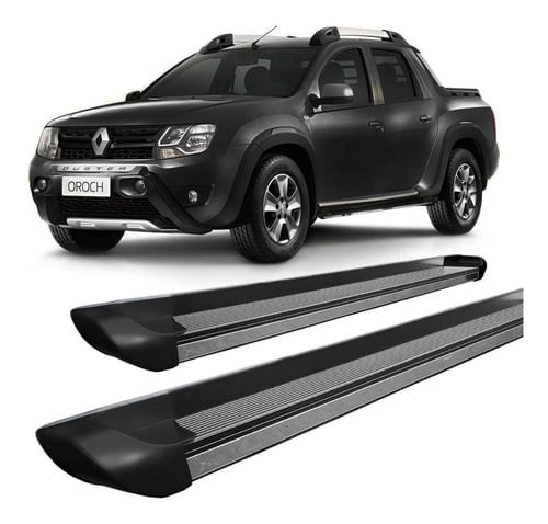 Estribo Duster Oroch Personalizado Preto