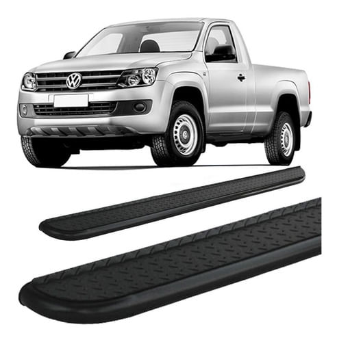 Estribo Amarok Chapa Aço Preto C Simples