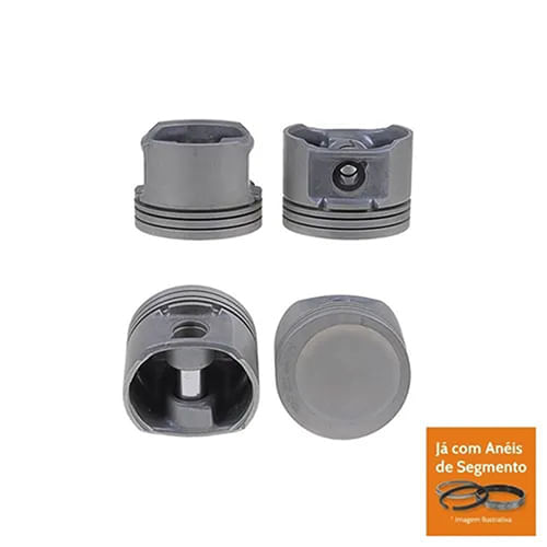 PISTAO COM ANEL - VW FOX GOL 1.0 8V FLEX 2007 A 2008