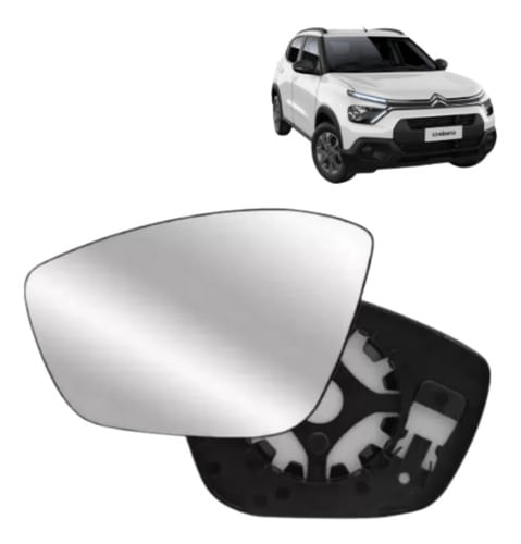 Lente Vidro Retrovisor Citroen C3 2022 A 24 Passageiro Direi