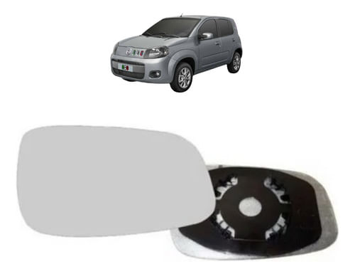 Lente Vidro Retrovisor Uno Way Vivace 2010 / 2014 Passageiro
