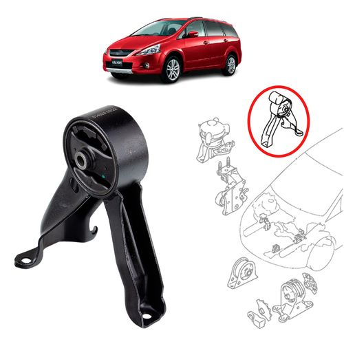 Coxim traseiro do motor Mitsubishi Grandis 2.4 (MIVEC) 2003 A 2011