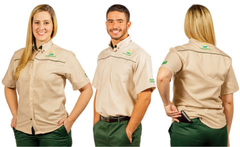 Camisa social gerente manga curta g=4 - Br57