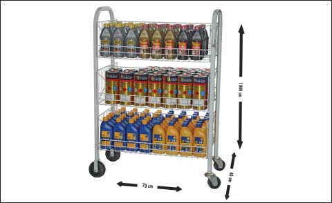 gondola de pista dupla branca    / UN / Mds