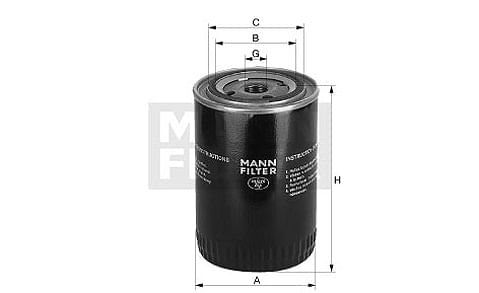 Filtro de óleo Blindado w 950/1006 ma 8.5 t cummins - Mann